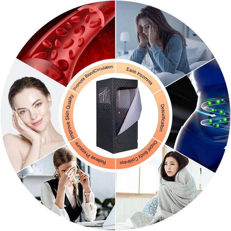 Axopneus™ SteamFlex Portable Sauna Tent (1500W Wet Steam System)